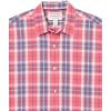 imageAmazon Essentials Mens RegularFit ShortSleeve Poplin ShirtWashed Red Windowpane