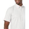 imageAmazon Essentials Mens SlimFit Short Sleeve Stretch Oxford Shirt with PocketLight Grey Vertical Stripe