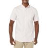 imageAmazon Essentials Mens SlimFit Short Sleeve Stretch Oxford Shirt with PocketPale Pink