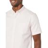 imageAmazon Essentials Mens SlimFit Short Sleeve Stretch Oxford Shirt with PocketPale Pink