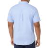 imageAmazon Essentials Mens SlimFit Short Sleeve Stretch Oxford Shirt with PocketPowder Blue
