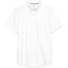 imageAmazon Essentials Mens SlimFit Short Sleeve Stretch Oxford Shirt with PocketWhite