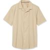 imageAmazon Essentials Mens Vacation Cotton ButtonDown Resort Shirt Short SleeveKhaki Brown
