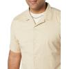 imageAmazon Essentials Mens Vacation Cotton ButtonDown Resort Shirt Short SleeveKhaki Brown