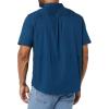 imageAmazon Essentials Mens Vacation Cotton ButtonDown Resort Shirt Short SleeveNavy