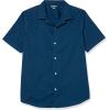imageAmazon Essentials Mens Vacation Cotton ButtonDown Resort Shirt Short SleeveNavy