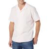 imageAmazon Essentials Mens Vacation Cotton ButtonDown Resort Shirt Short SleevePink