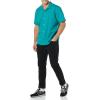 imageAmazon Essentials Mens Vacation Cotton ButtonDown Resort Shirt Short SleeveTeal Blue