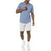 imageAmazon Essentials Mens Vacation Cotton ButtonDown Resort Shirt Short SleeveWashed Blue