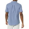 imageAmazon Essentials Mens Vacation Cotton ButtonDown Resort Shirt Short SleeveWashed Blue