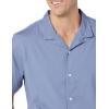 imageAmazon Essentials Mens Vacation Cotton ButtonDown Resort Shirt Short SleeveWashed Blue