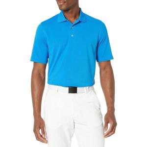 imageAmazon Essentials Mens Golf Polo Shirt MoistureWicking Quick Dry Short SleeveBright Blue