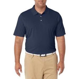 imageAmazon Essentials Mens Golf Polo Shirt MoistureWicking Quick Dry Short SleeveDark Navy