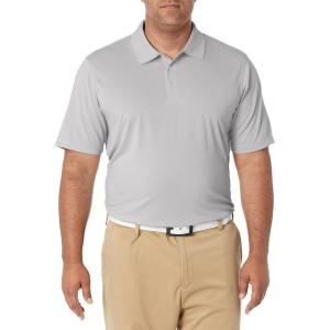 imageAmazon Essentials Mens Golf Polo Shirt MoistureWicking Quick Dry Short SleeveLight Grey Heather