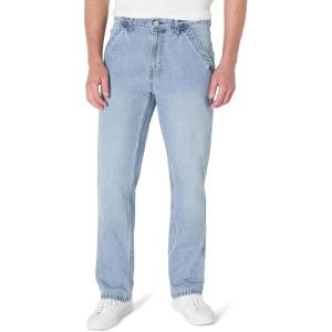 imageAmazon Essentials Mens Rigid RelaxedFit Workwear Carpenter JeanVintage Blue