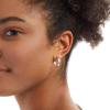 imageAmazon Essentials 14K Gold Plated Square Edge HoopSilver