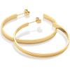 imageAmazon Essentials 14K Gold Plated Square Edge HoopYellow Gold