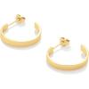 imageAmazon Essentials 14K Gold Plated Square Edge HoopYellow Gold