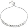 imageAmazon Essentials 14K Gold or Sterling Silver Plated Adjustable Cubic Zirconia Tennis Bracelet 95quotSilver