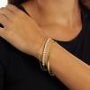imageAmazon Essentials 14K Gold or Sterling Silver Plated Adjustable Cubic Zirconia Tennis Bracelet 95quotYellow Gold