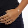 imageAmazon Essentials 14k Gold Plated or Silver Plated Braided Chain Bracelet 75quotSilver
