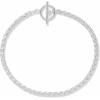 imageAmazon Essentials 14k Gold Plated or Silver Plated Braided Chain Bracelet 75quotSilver