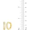 imageAmazon Essentials Cubic Zirconia Pave Hoop Earrings in 18k Gold Plated Sterling Silver