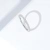 imageAmazon Essentials Rhodium Plated Single Row Pave Stackable Eternity Ring SizeRhodium