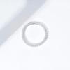 imageAmazon Essentials Rhodium Plated Single Row Pave Stackable Eternity Ring SizeRhodium