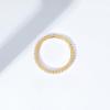 imageAmazon Essentials Rhodium Plated Single Row Pave Stackable Eternity Ring SizeYellow Gold