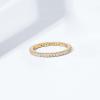 imageAmazon Essentials Rhodium Plated Single Row Pave Stackable Eternity Ring SizeYellow Gold