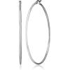 imageAmazon Essentials Stainless Steel Rounded Tube Hoop Earrings 50mm previously Amazon CollectionStainless Steel