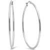 imageAmazon Essentials Stainless Steel Rounded Tube Hoop Earrings 50mm previously Amazon CollectionStainless Steel