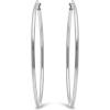 imageAmazon Essentials Stainless Steel Rounded Tube Hoop Earrings 50mm previously Amazon CollectionStainless Steel