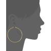 imageAmazon Essentials Stainless Steel Rounded Tube Hoop Earrings 50mm previously Amazon CollectionYellow Gold