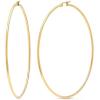 imageAmazon Essentials Stainless Steel Rounded Tube Hoop Earrings 50mm previously Amazon CollectionYellow Gold