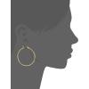 imageAmazon Essentials Stainless Steel Rounded Tube Hoop Earrings 50mm previously Amazon CollectionYellow Gold