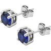 imageAmazon Essentials Sterling Silver Round Birthstone Stud Earrings previously Amazon CollectionCreated Blue Sapphire  September