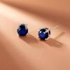 imageAmazon Essentials Sterling Silver Round Birthstone Stud Earrings previously Amazon CollectionCreated Blue Sapphire  September