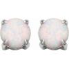 imageAmazon Essentials Sterling Silver Round Birthstone Stud Earrings previously Amazon CollectionCreated Opal October