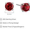 imageAmazon Essentials Sterling Silver Round Birthstone Stud Earrings previously Amazon CollectionCreated Ruby  July
