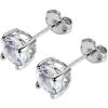 imageAmazon Essentials Sterling Silver Round Birthstone Stud Earrings previously Amazon CollectionCreated White Sapphire  April