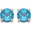 imageAmazon Essentials Sterling Silver Round Birthstone Stud Earrings previously Amazon CollectionSwiss Blue Topaz December