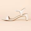 imageAmazon Essentials Womens Ankle Strap Low HeelEcru Faux Leather