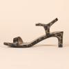 imageAmazon Essentials Womens Ankle Strap Low HeelLeopard Faux Suede