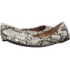 imageAmazon Essentials Womens Belice Slip On Ballet FlatBlack White Faux Snake Skin