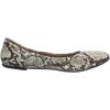 imageAmazon Essentials Womens Belice Slip On Ballet FlatBlack White Faux Snake Skin