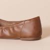 imageAmazon Essentials Womens Belice Slip On Ballet FlatChestnut Brown Faux Leather