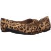 imageAmazon Essentials Womens Belice Slip On Ballet FlatLight Brown Leopard