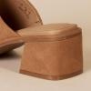imageAmazon Essentials Womens Block Heel MuleTan Faux Microsuede